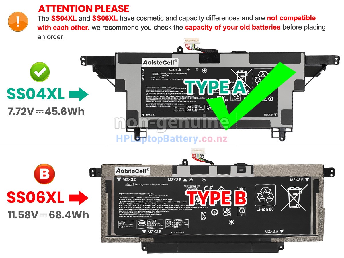 replacement HP Elite DRAGONFLY 13.5 INCH G3 (4J032AV)-6L360PA battery