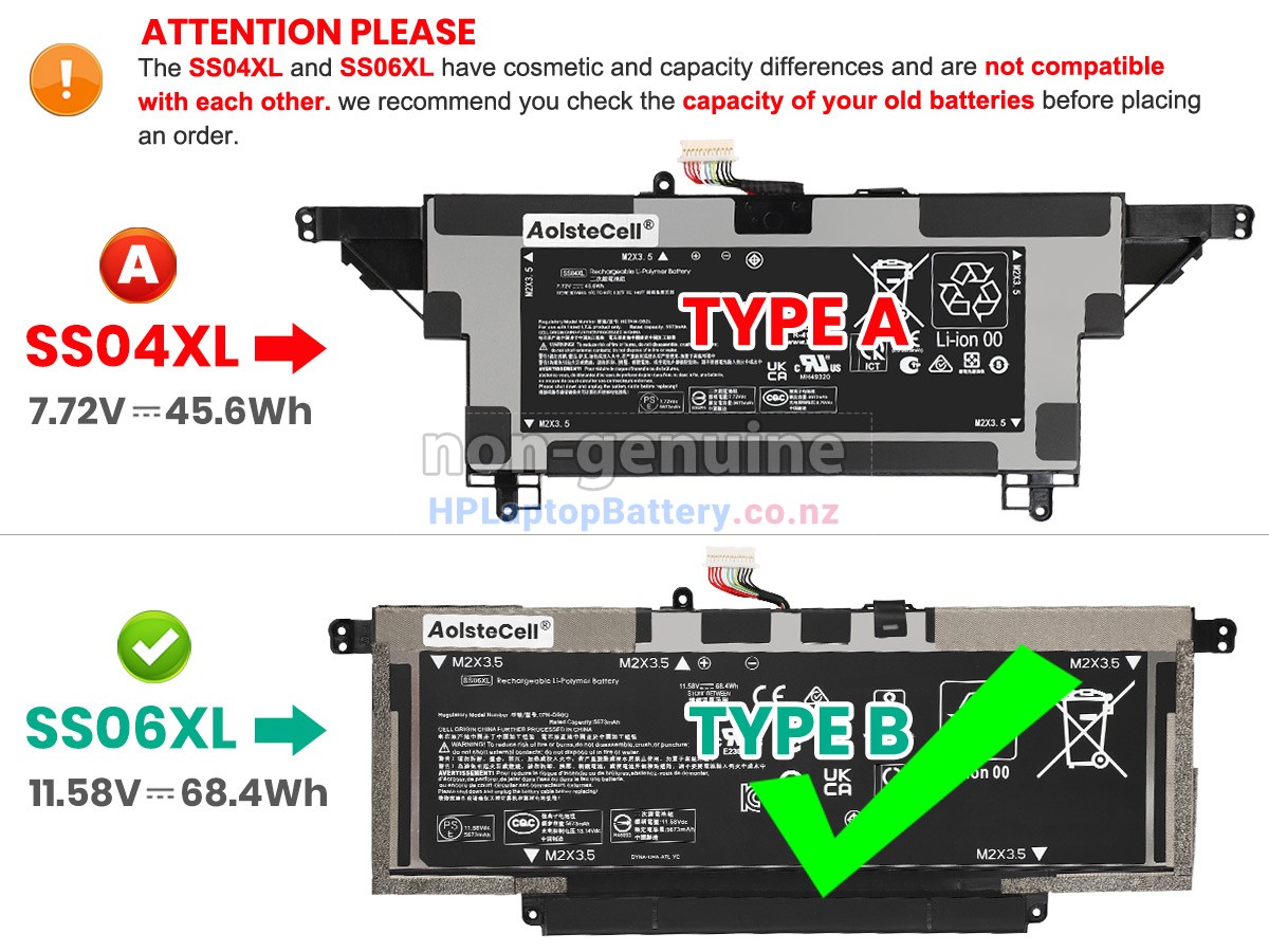 replacement HP Elite DRAGONFLY 13.5 INCH G3 (4J032AV)-6L360PA battery