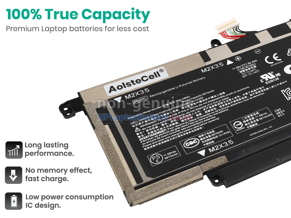 replacement HP Elite DRAGONFLY 13.5 INCH G3 (4J032AV)-6L360PA battery